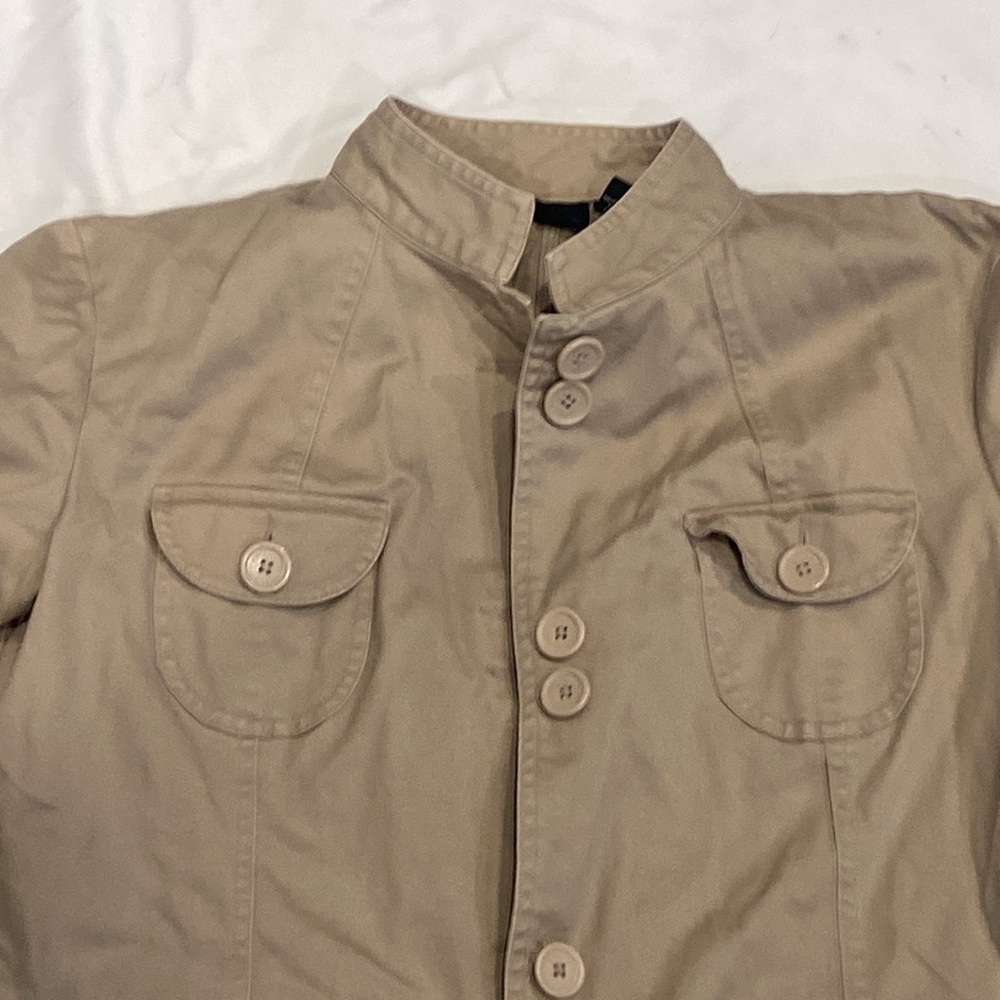 Relativity Utility Khaki Tan Button Up Jacket - image 2